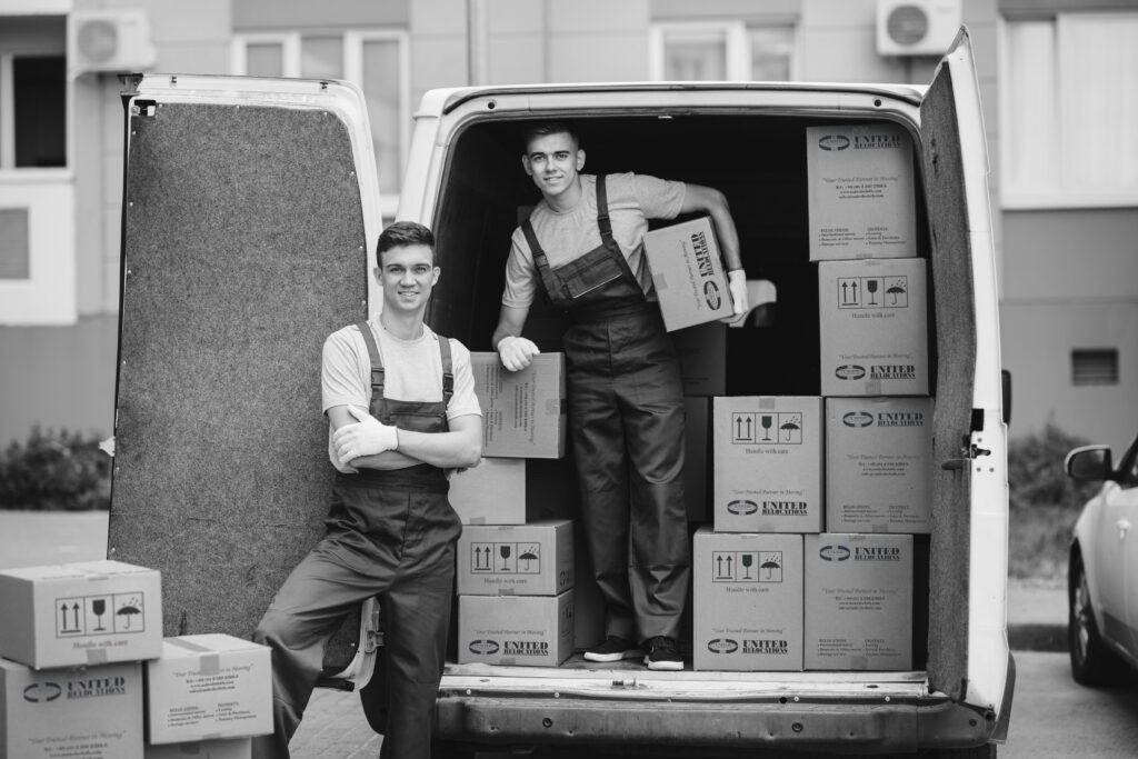 2 man with boxes